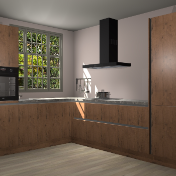 Astoria eiken greeploze keuken Radom 53403