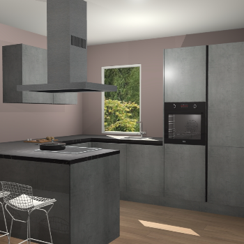 Beton Parelgrijs greeploze  keuken Kalisz 59850