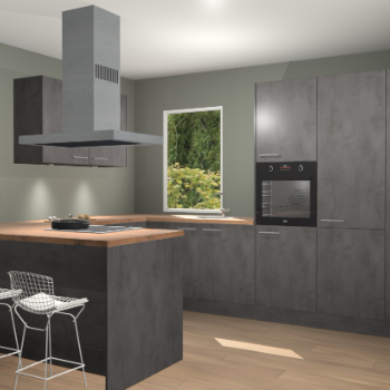 Beton Antraciet keuken Kalisz 59881