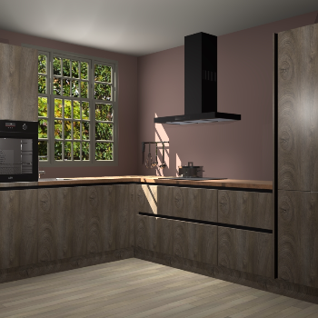 Cantaro eiken greeploze keuken Radom 53375