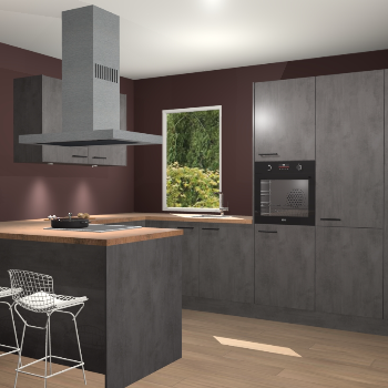 Beton Antraciet keuken Kalisz 59884