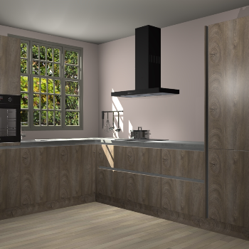 Cantaro eiken greeploze keuken Radom 53549