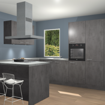 Beton Antraciet keuken Kalisz 59909