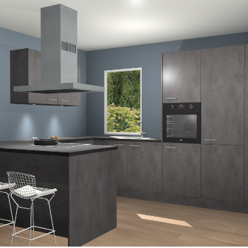 Beton Antraciet keuken Kalisz 59957