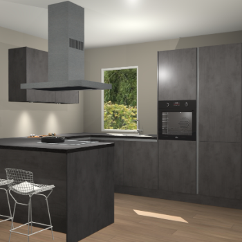 Beton Antraciet greeploze keuken Kalisz 59958