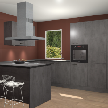 Beton Antraciet keuken Kalisz 59960