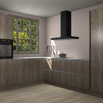 Cantaro eiken greeploze keuken Radom 53552