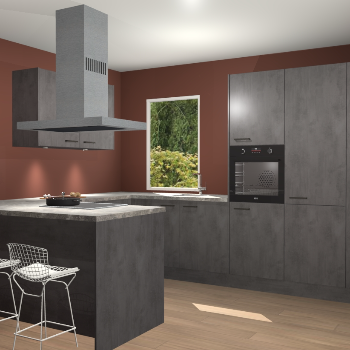 Beton Antraciet keuken Kalisz 59974