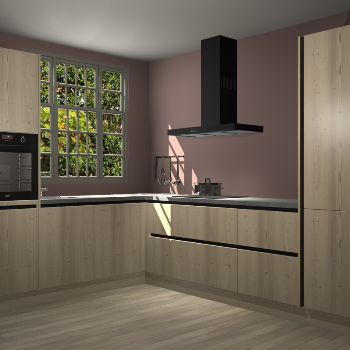 Vuren greeploze keuken Radom 53807