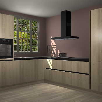 Vuren greeploze keuken Radom 53808