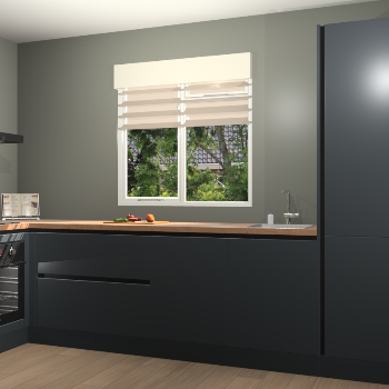 Onyxgrijze greeploze keuken Luzern 57620