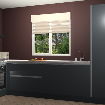 Onyxgrijze greeploze keuken Luzern 57734