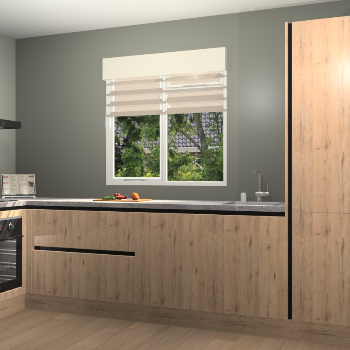 Madera Natuur greeploze keuken Luzern 57994