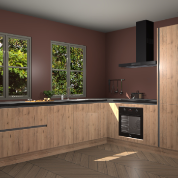 Madera Natuur greeploze  keuken Konin 64445