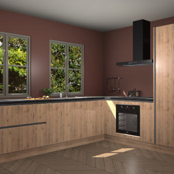 Madera Natuur greeploze  keuken Konin 64463