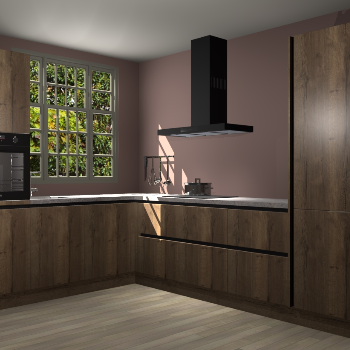 Chocolade eiken greeploze keuken Radom 54277