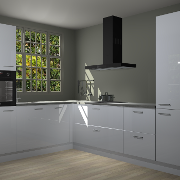 Sneeuwwitte hoogglans keuken Radom 55208