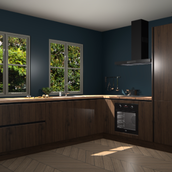 Noten greeploze  keuken Konin 64834