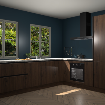 Noten greeploze  keuken Konin 64860