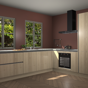 Vuren greeploze keuken Konin 64974