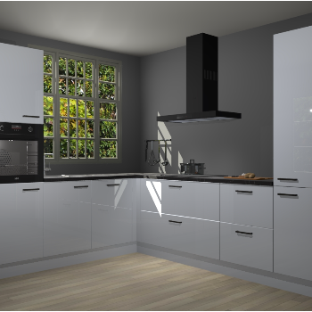 Sneeuwwitte hoogglans keuken Radom 55233