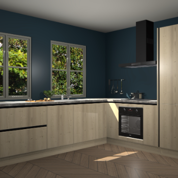 Vuren greeploze  keuken Konin 64989