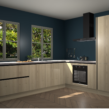 Vuren greeploze  keuken Konin 64995