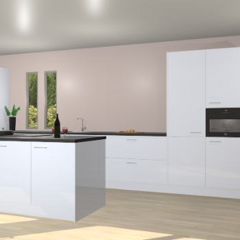 Sneeuwwitte hoogglans keuken Krakor 77853