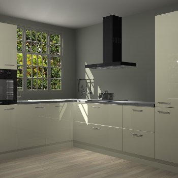 Magnolia hoogglans keuken Radom 55313