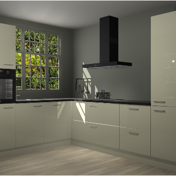 Magnolia hoogglans keuken Radom 55314