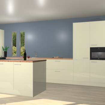 Magnolia hoogglans keuken Krakor 78065