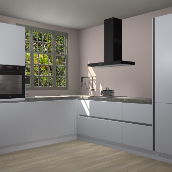 Sneeuwwitte greeploze keuken Radom 55391