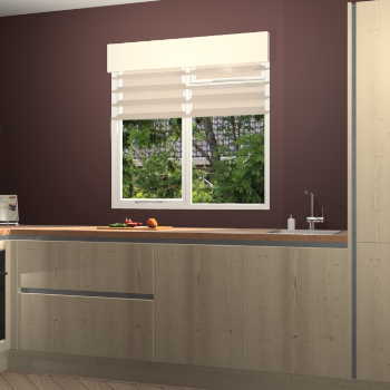 Vuren greeploze keuken Luzern 58591