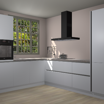 Sneeuwwitte greeploze keuken Radom 55392