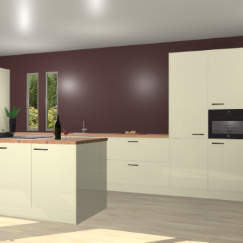 Magnolia hoogglans keuken Krakor 78077