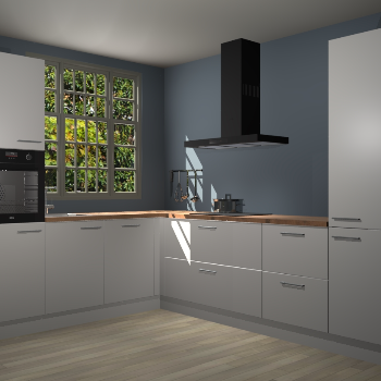 Zijdegrijze keuken Radom 55376