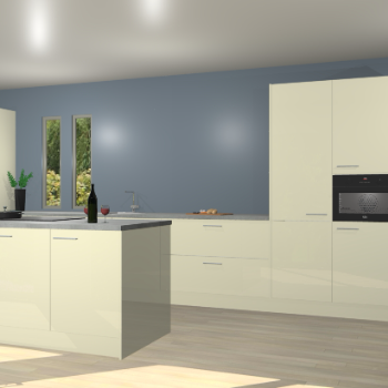 Magnolia hoogglans keuken Krakor 78080