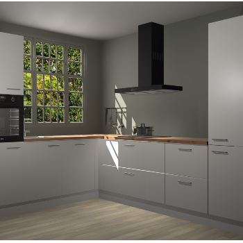 Zijdegrijze keuken Radom 55382