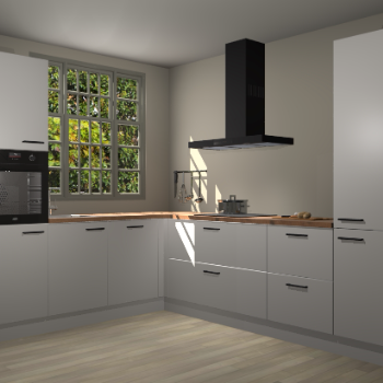 Zijdegrijze keuken Radom 55401