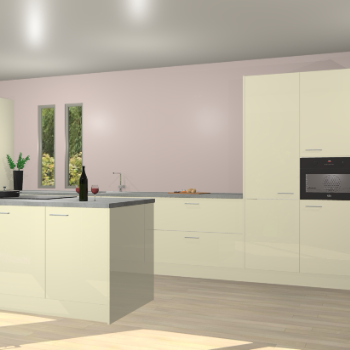 Magnolia hoogglans keuken Krakor 78087