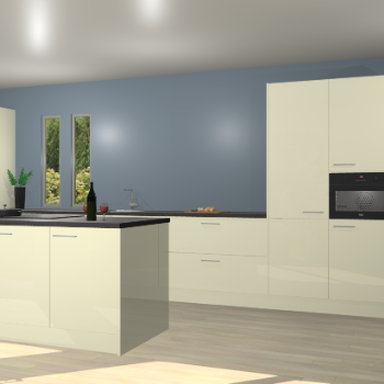 Magnolia hoogglans keuken Krakor 78182