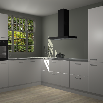 Zijdegrijze keuken Radom 55469