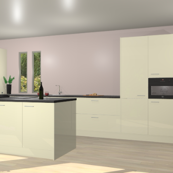 Magnolia hoogglans keuken Krakor 78183