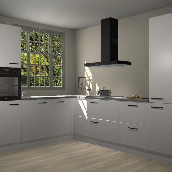 Zijdegrijze keuken Radom 55485