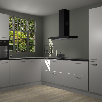 Zijdegrijze keuken Radom 55471