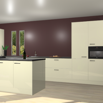 Magnolia hoogglans keuken Krakor 78185