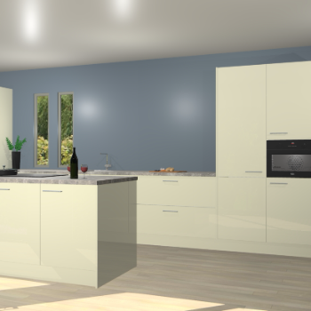 Magnolia hoogglans keuken Krakor 78193