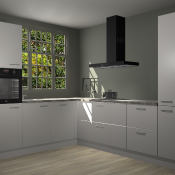 Zijdegrijze keuken Radom 55473