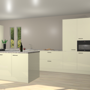 Magnolia hoogglans keuken Krakor 78198