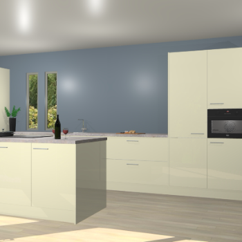 Magnolia hoogglans keuken Krakor 78237